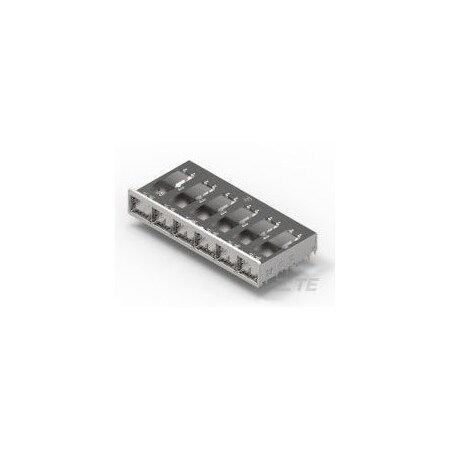Te Connectivity 1x6 QSFP Cage Assy Behind Bzl 2143329-1